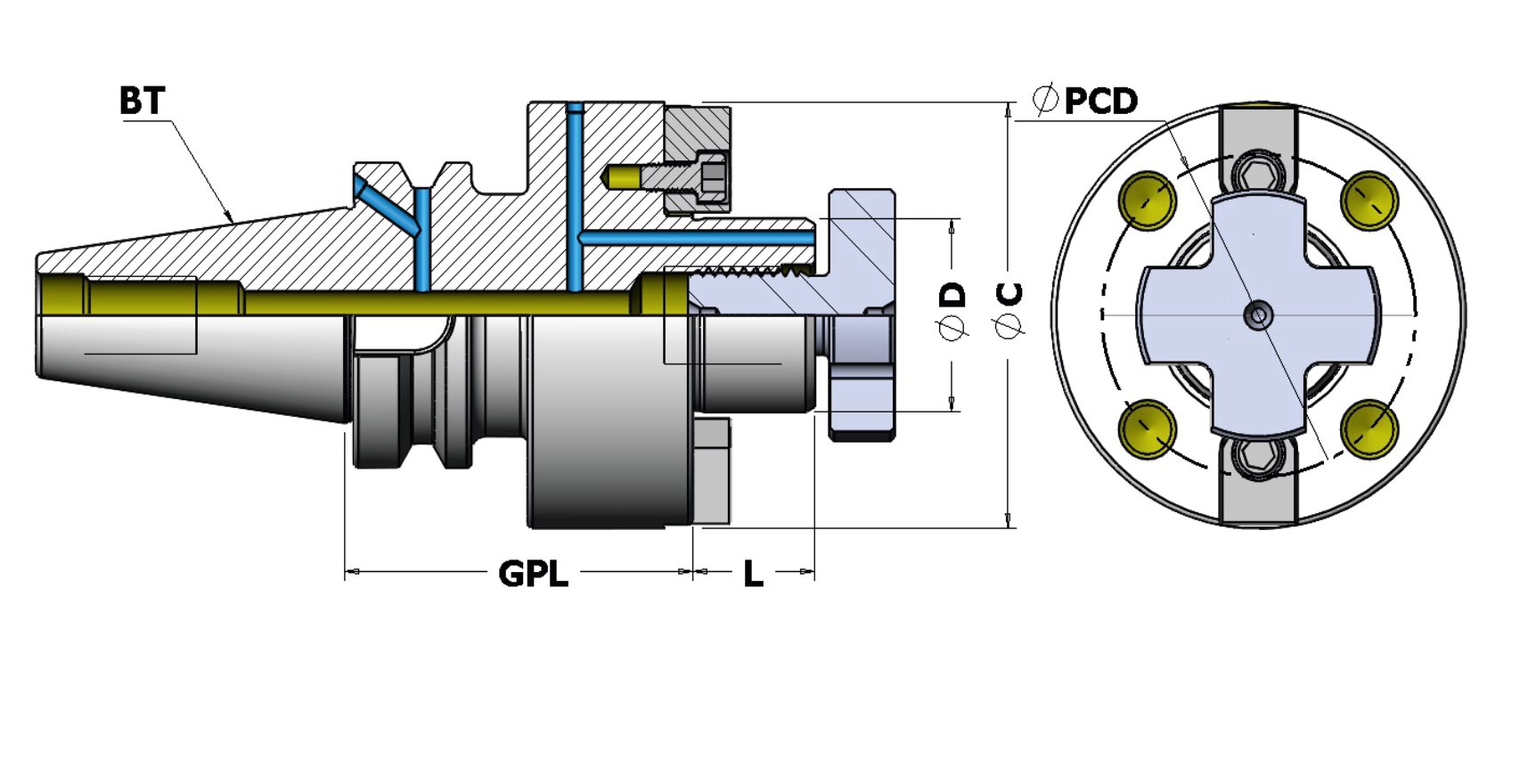 Technical drawing (FMH WITH PCD)
