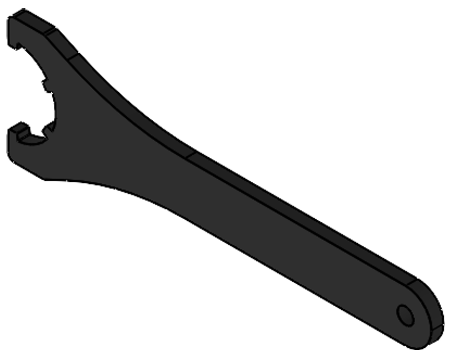 ER nut spanner — isometric view